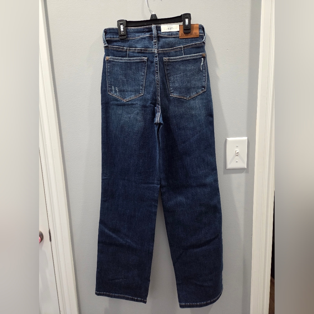 Judy Blue Women's Straight Leg Jeans - Dark Blue - Picture 2 of 3